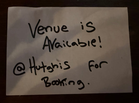 Friday October 17th - VENUE IS AVAILABLE