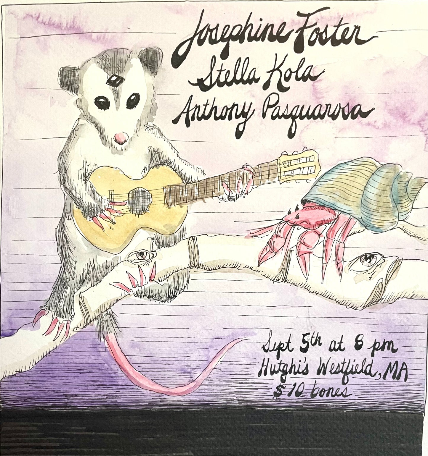Saturday September 5th - Josephine Foster / Stella Kola / Anthony Pasquarosa
