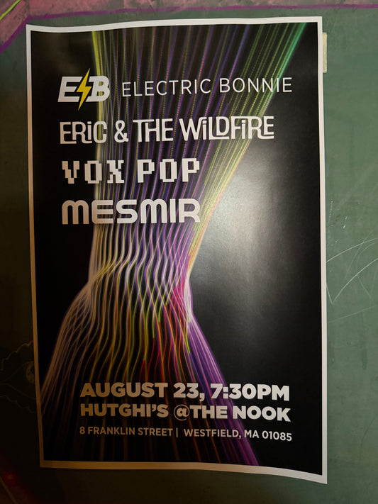 Saturday August 23rd - Electric Bonnie / Eric & the Wildfire / Vox Pop / Mesmir