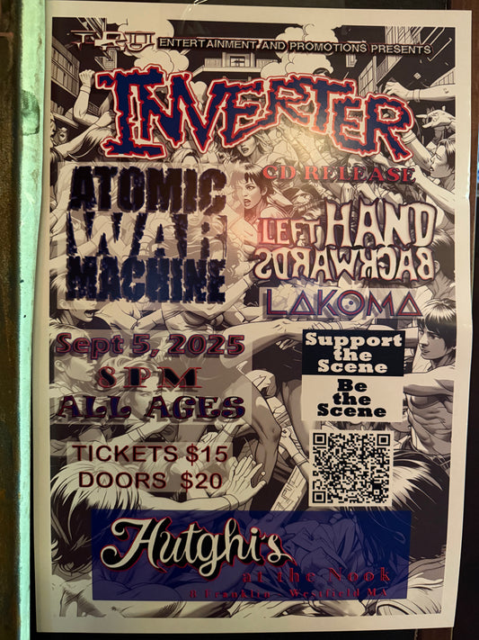 Friday September 5th - Inverter / Atomic War Machine / Left Hand Backwards / Lokama
