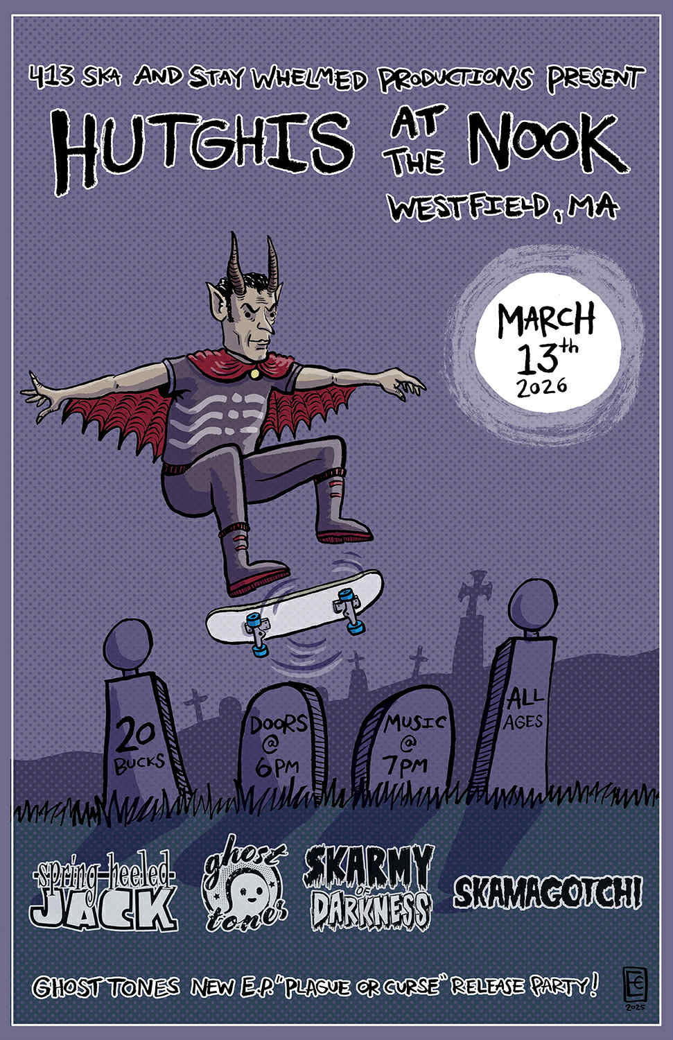 Friday March 13th - Spring Heeled Jack / Ghost Tones / Skarmy of Darkness / Skamagotchi